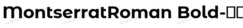 MontserratRoman Bold字体转换